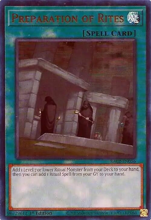 Image for Preparation of Rites (UR) (25th Anniversary Rarity Collection II) (RA02-EN056) - YuGiOh