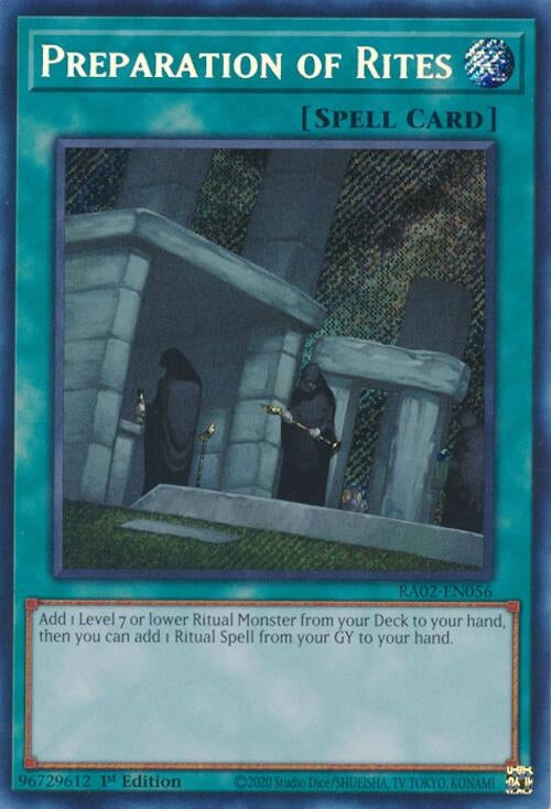 Image for Preparation of Rites (Secret Rare) (25th Anniversary Rarity Collection II) (RA02-EN056) - YuGiOh
