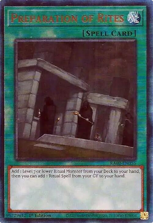 Image for Preparation of Rites (PUR) (25th Anniversary Rarity Collection II) (RA02-EN056) - YuGiOh