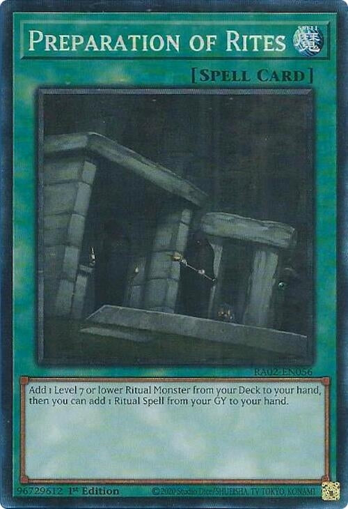 Image for Preparation of Rites (PCR) (25th Anniversary Rarity Collection II) (RA02-EN056) - YuGiOh