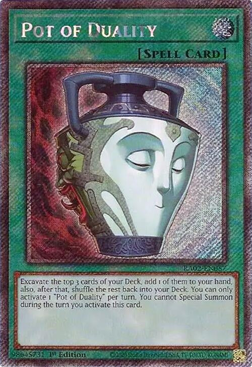 Image for Pot of Duality (Platinum Secret Rare) (25th Anniversary Rarity Collection II) (RA02-EN057) - YuGiOh