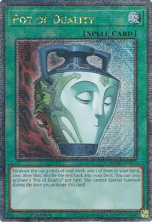 Image for Pot of Duality (Quarter Century Secret Rare) (25th Anniversary Rarity Collection II) (RA02-EN057) - YuGiOh