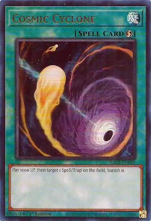 Image for Cosmic Cyclone (UR) (25th Anniversary Rarity Collection II) (RA02-EN061) - YuGiOh