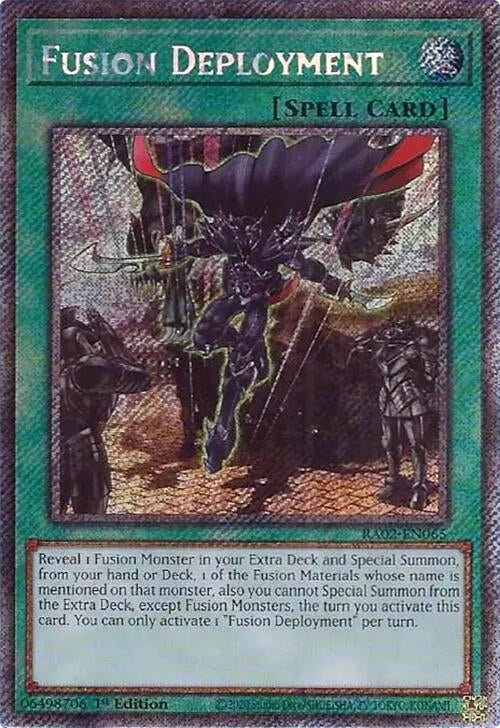 Image for Fusion Deployment (Platinum Secret Rare) (25th Anniversary Rarity Collection II) (RA02-EN065) - YuGiOh