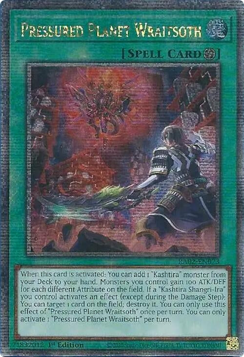 Image for Pressured Planet Wraitsoth (Quarter Century Secret Rare) (25th Anniversary Rarity Collection II) (RA02-EN073) - YuGiOh