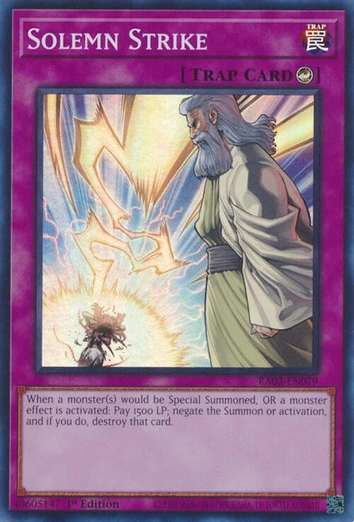 Image for Solemn Strike (25th Anniversary Rarity Collection II) (RA02-EN079) - YuGiOh