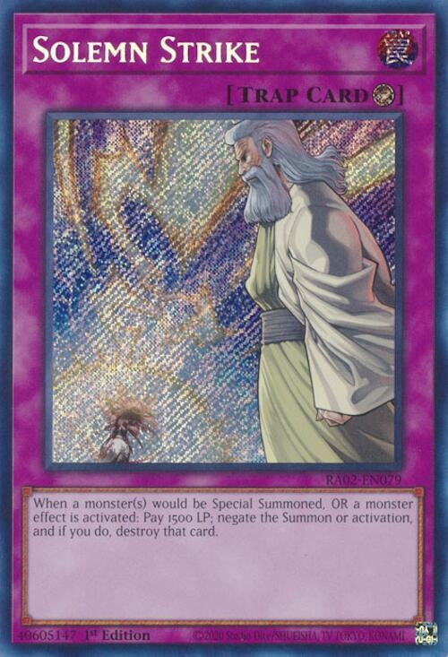 Image for Solemn Strike (Secret Rare) (25th Anniversary Rarity Collection II) (RA02-EN079) - YuGiOh