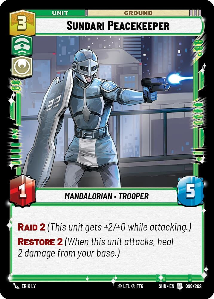 Image for Sundari Peacekeeper (Shadows of the Galaxy) (098/262) - Star Wars: Unlimited