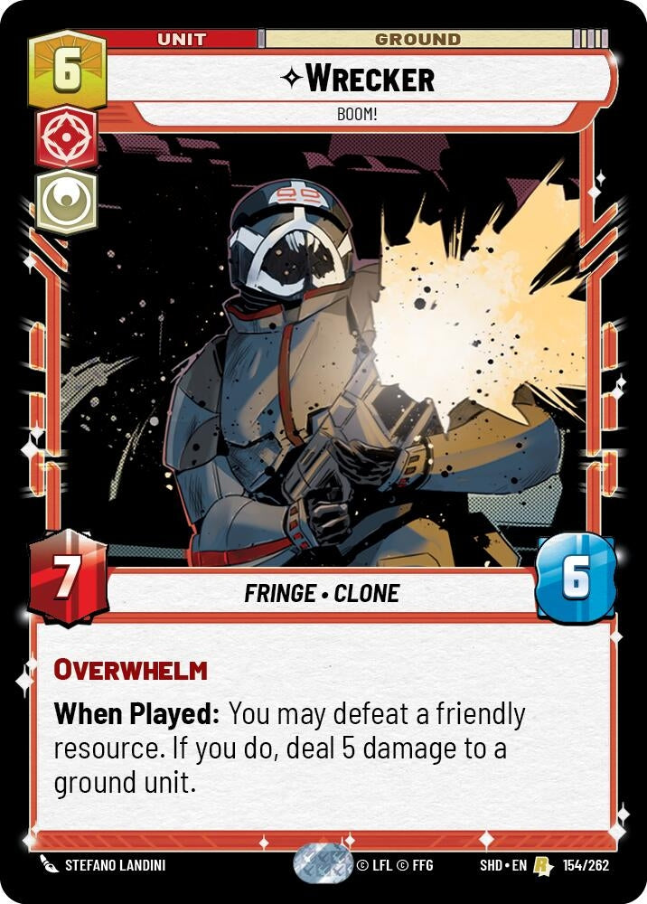Image for Wrecker - Boom! (Shadows of the Galaxy) (154/262) - Star Wars: Unlimited