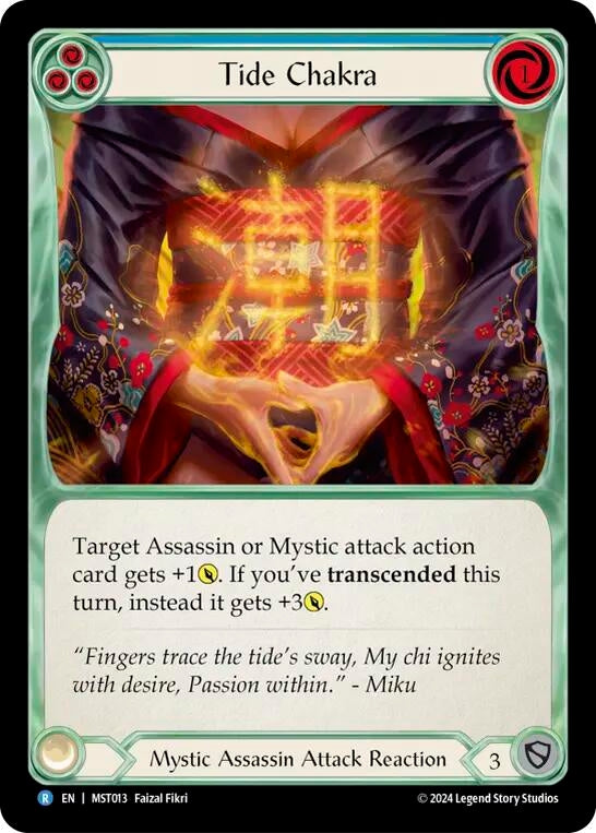Image for Tide Chakra (Blue) (Part the Mistveil) (MST013) - Flesh and Blood TCG