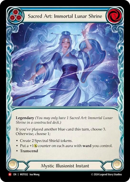Image for Sacred Art: Immortal Lunar Shrine // Inner Chi (Part the Mistveil) (MST032) - Flesh and Blood TCG