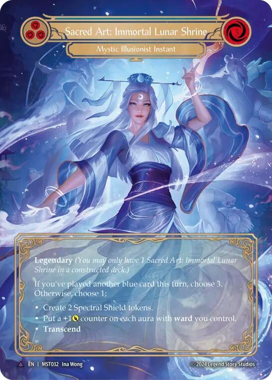 Image for Sacred Art: Immortal Lunar Shrine // Inner Chi (Marvel) (Part the Mistveil) (MST032) - Flesh and Blood TCG