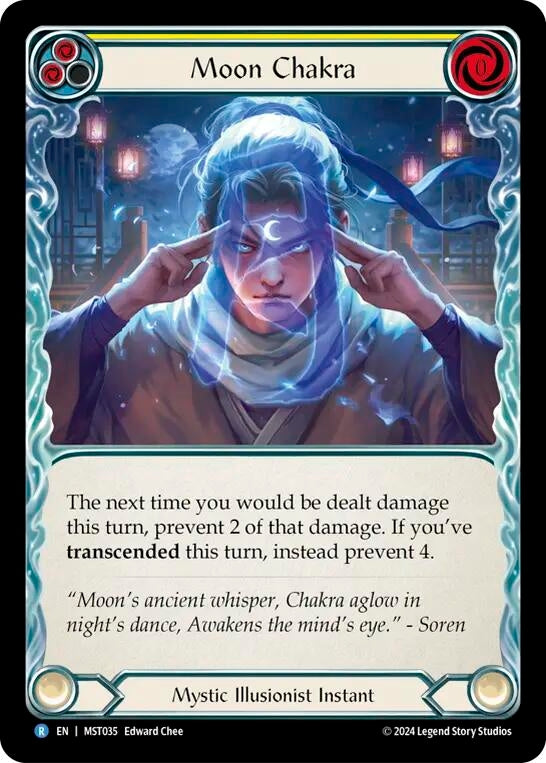Image for Moon Chakra (Yellow) (Part the Mistveil) (MST035) - Flesh and Blood TCG