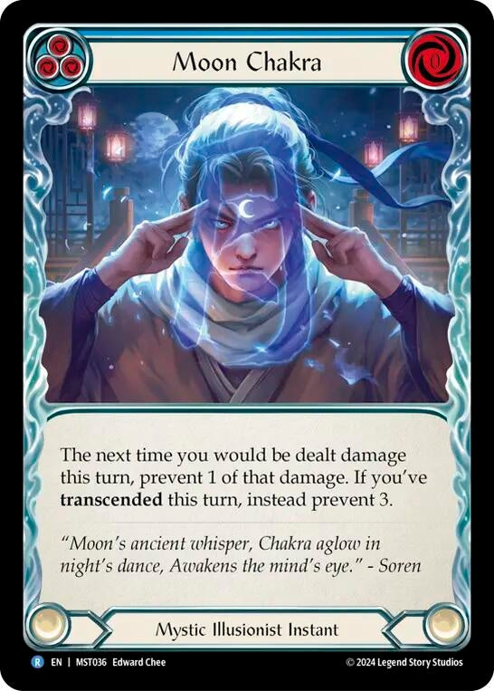Image for Moon Chakra (Blue) (Part the Mistveil) (MST036) - Flesh and Blood TCG