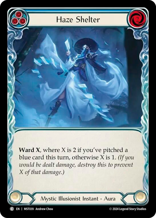 Image for Haze Shelter (Blue) (Part the Mistveil) (MST039) - Flesh and Blood TCG