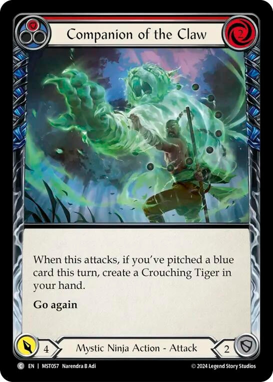 Image for Companion of the Claw (Red) (Part the Mistveil) (MST057) - Flesh and Blood TCG