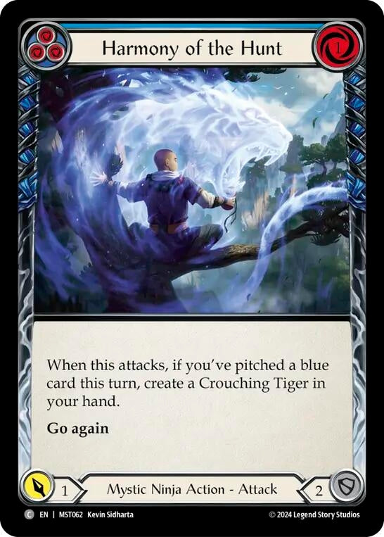 Image for Harmony of the Hunt (Blue) (Part the Mistveil) (MST062) - Flesh and Blood TCG