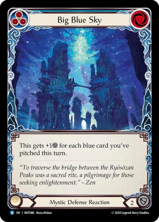 Image for Big Blue Sky (Part the Mistveil) (MST086) - Flesh and Blood TCG