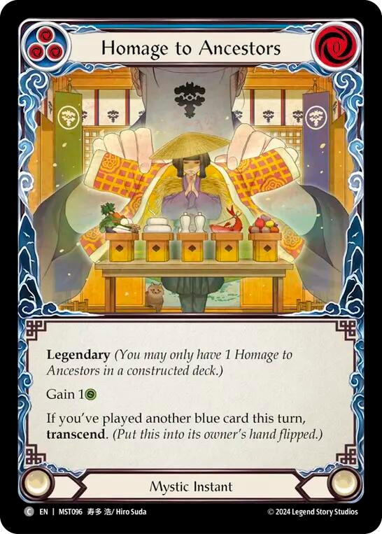 Image for Homage to Ancestors // Inner Chi (Part the Mistveil) (MST096) - Flesh and Blood TCG