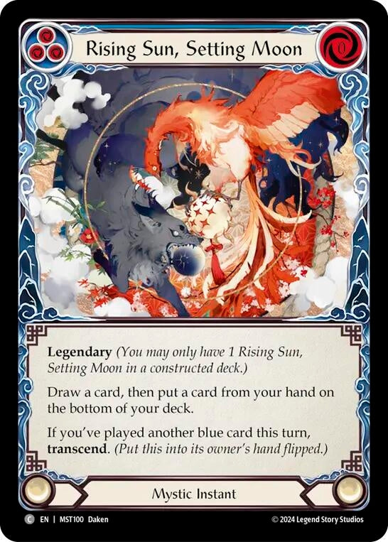 Image for Rising Sun, Setting Moon // Inner Chi (Part the Mistveil) (MST100) - Flesh and Blood TCG