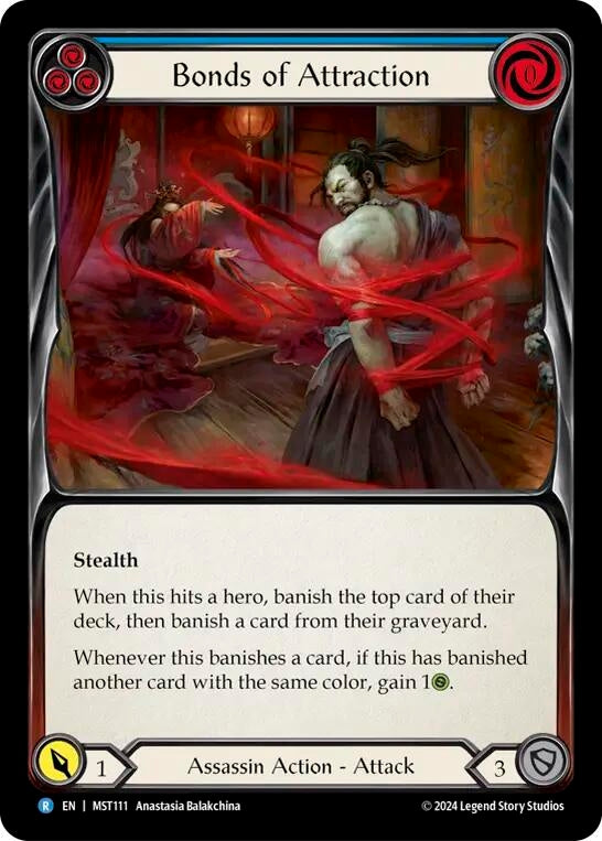 Image for Bonds of Attraction (Blue) (Part the Mistveil) (MST111) - Flesh and Blood TCG