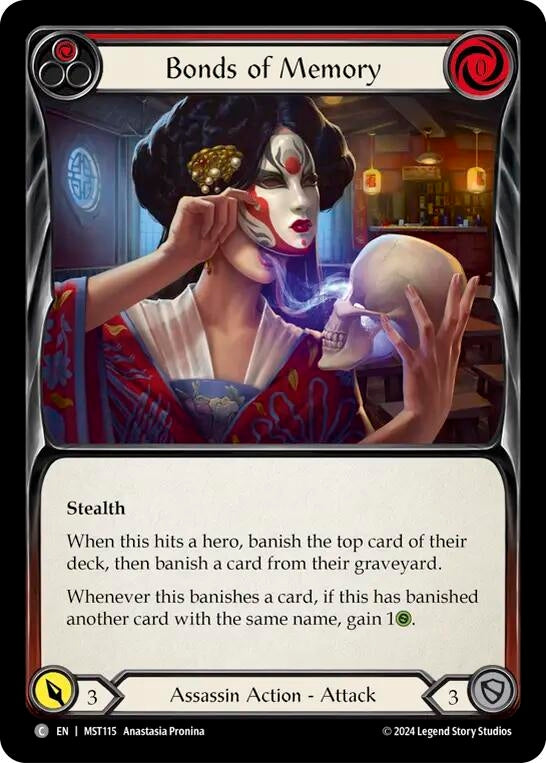Image for Bonds of Memory (Red) (Part the Mistveil) (MST115) - Flesh and Blood TCG