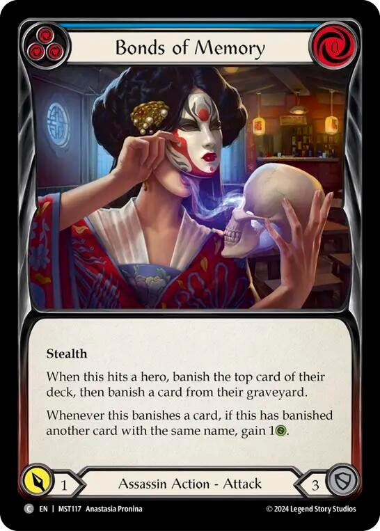 Image for Bonds of Memory (Blue) (Part the Mistveil) (MST117) - Flesh and Blood TCG