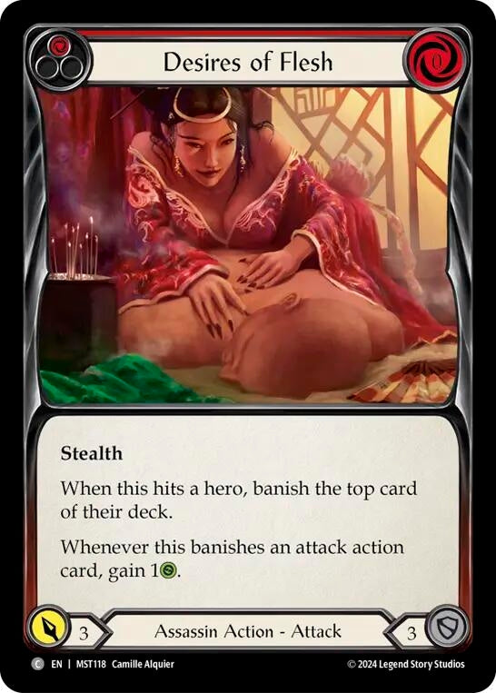 Image for Desires of Flesh (Red) (Part the Mistveil) (MST118) - Flesh and Blood TCG