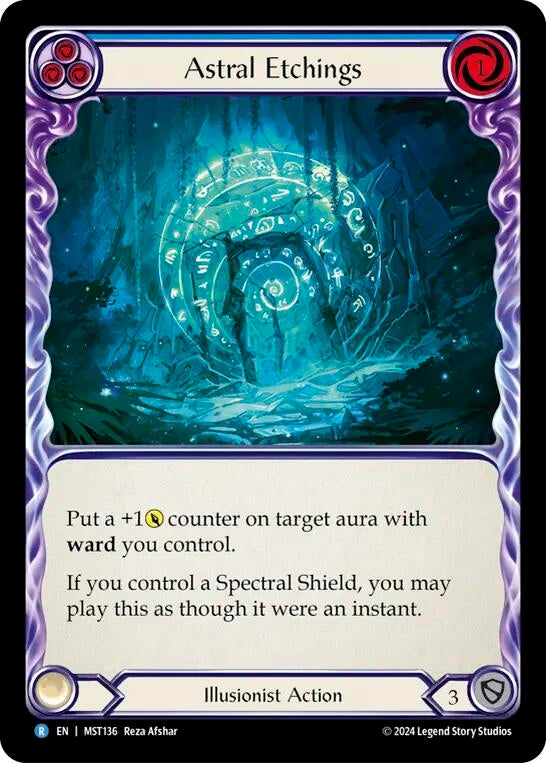 Image for Astral Etchings (Blue) (Part the Mistveil) (MST136) - Flesh and Blood TCG