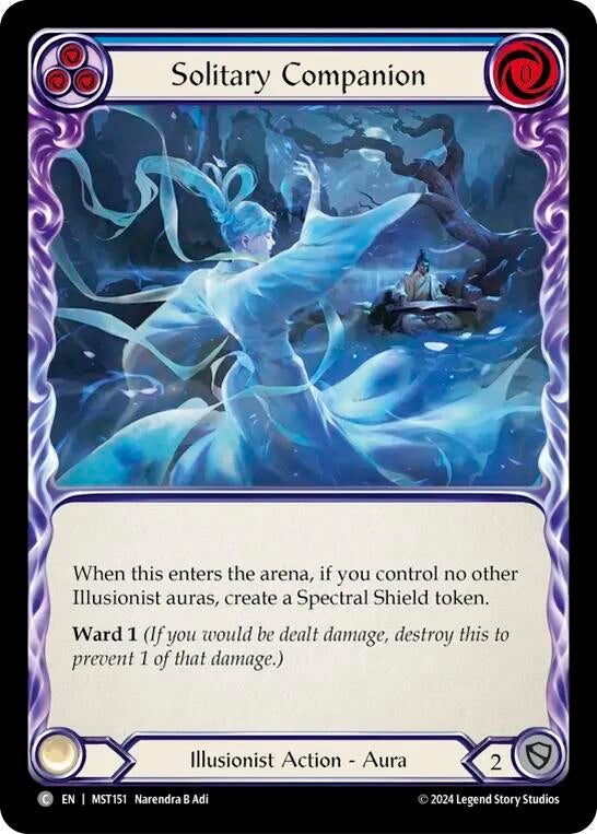 Image for Solitary Companion (Blue) (Part the Mistveil) (MST151) - Flesh and Blood TCG