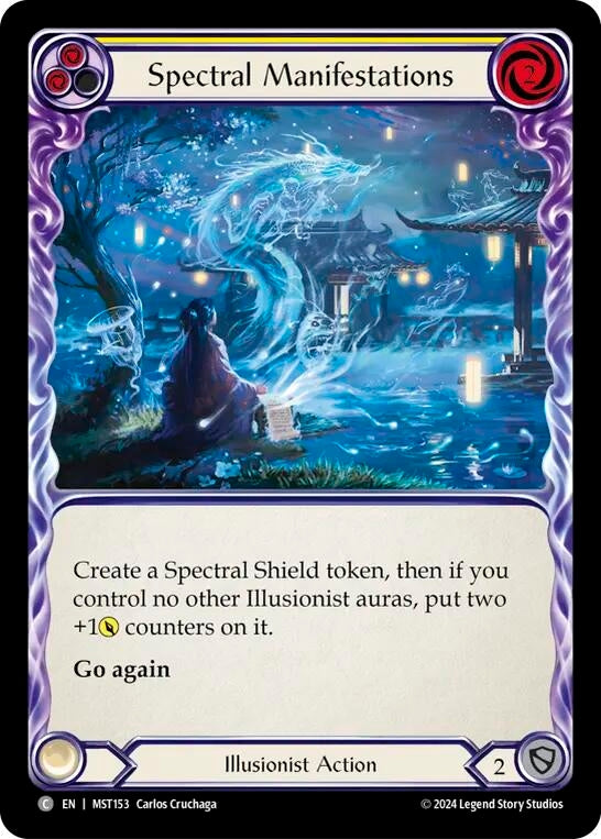Image for Spectral Manifestations (Yellow) (Part the Mistveil) (MST153) - Flesh and Blood TCG