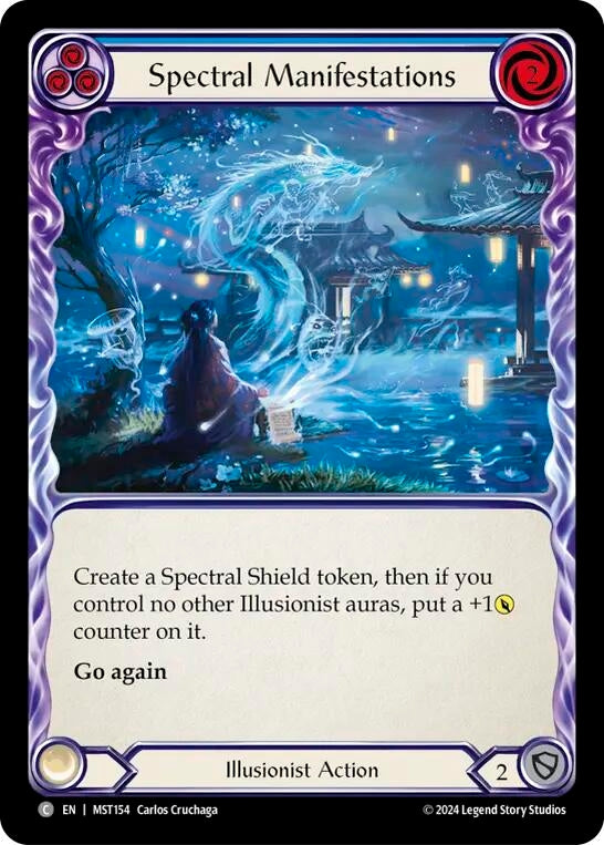 Image for Spectral Manifestations (Blue) (Part the Mistveil) (MST154) - Flesh and Blood TCG