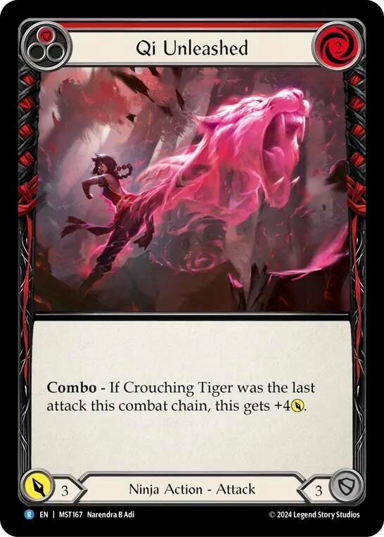Image for Qi Unleashed (Red) (Part the Mistveil) (MST167) - Flesh and Blood TCG