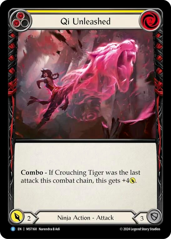 Image for Qi Unleashed (Yellow) (Part the Mistveil) (MST168) - Flesh and Blood TCG