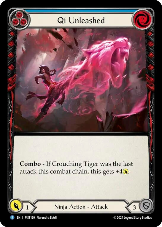 Image for Qi Unleashed (Blue) (Part the Mistveil) (MST169) - Flesh and Blood TCG