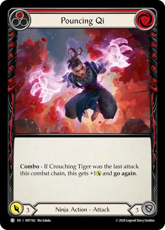 Image for Pouncing Qi (Red) (Part the Mistveil) (MST182) - Flesh and Blood TCG