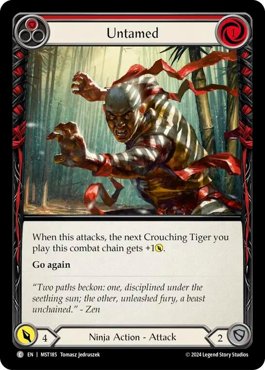 Image for Untamed (Red) (Part the Mistveil) (MST185) - Flesh and Blood TCG