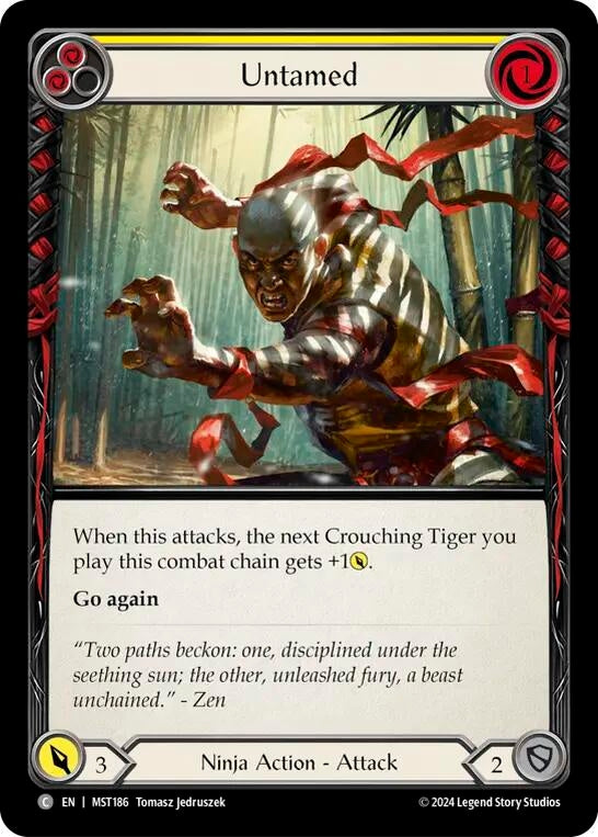 Image for Untamed (Yellow) (Part the Mistveil) (MST186) - Flesh and Blood TCG