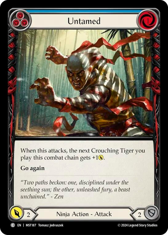 Image for Untamed (Blue) (Part the Mistveil) (MST187) - Flesh and Blood TCG