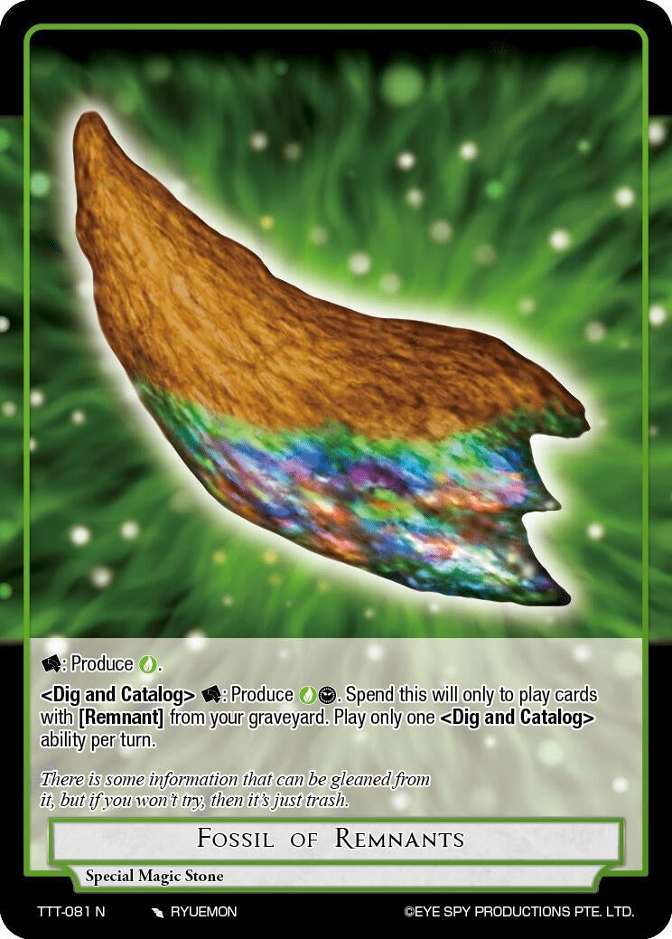 Image for Fossil of Remnants (Thoth of the Trinity) (TTT-081 N) - Force of Will