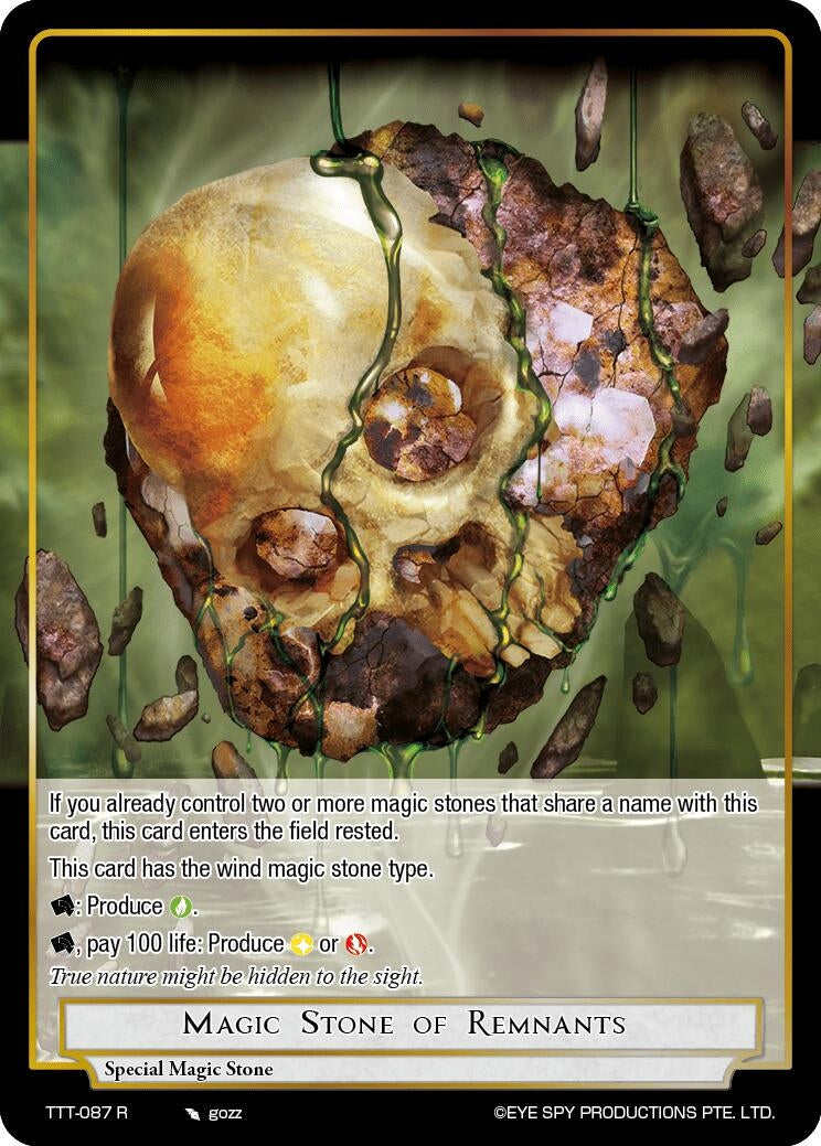 Image for Magic Stone of Remnants (Thoth of the Trinity) (TTT-087 R) - Force of Will