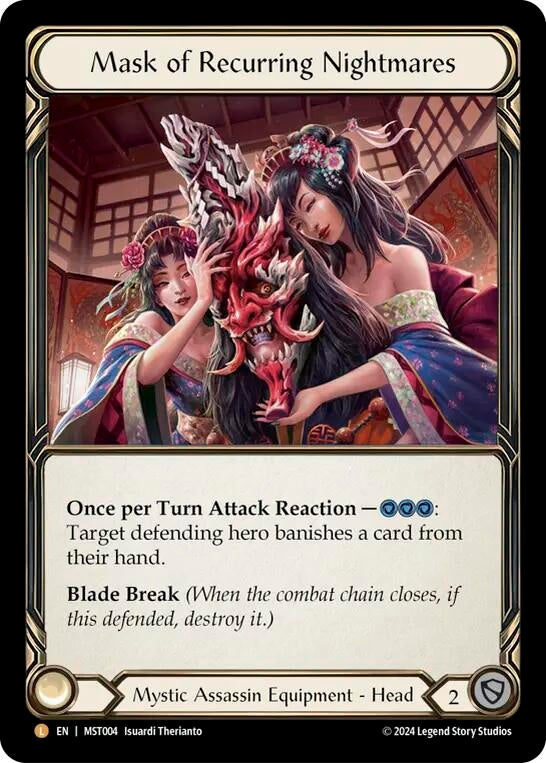 Image for Mask of Recurring Nightmares (Part the Mistveil) (MST004) - Flesh and Blood TCG