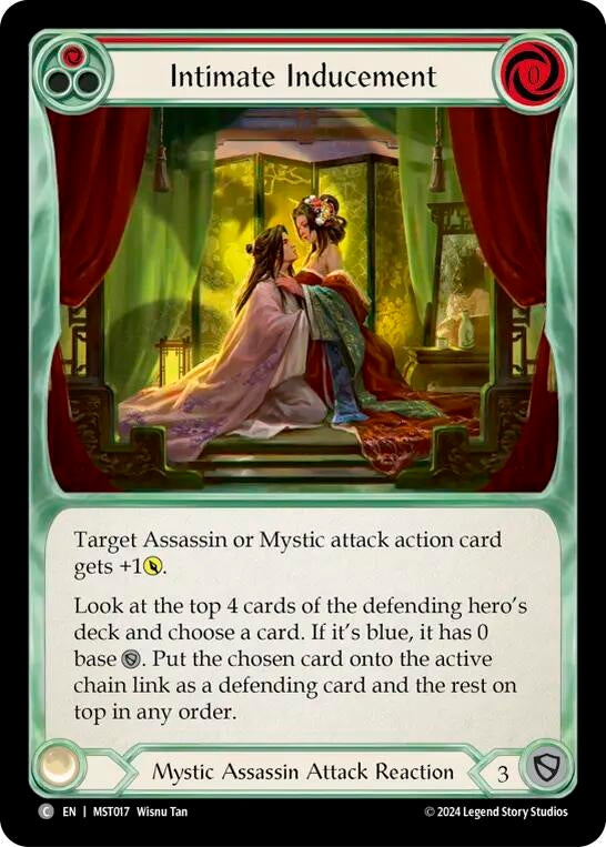 Image for Intimate Inducement (Red) (Part the Mistveil) (MST017) - Flesh and Blood TCG