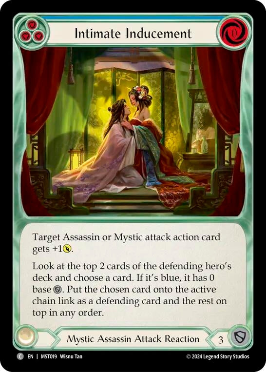Image for Intimate Inducement (Blue) (Part the Mistveil) (MST019) - Flesh and Blood TCG