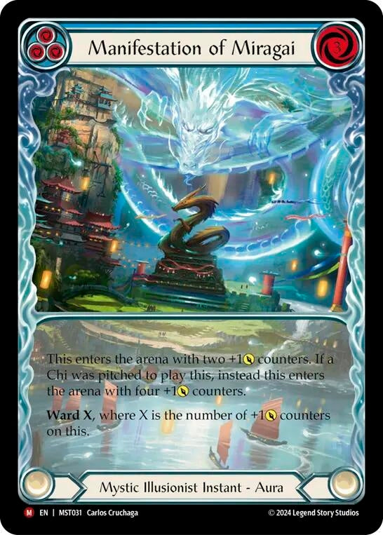 Image for Manifestation of Miragai (Extended Art) (Part the Mistveil) (MST031) - Flesh and Blood TCG
