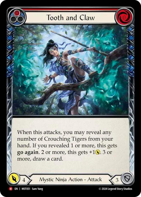 Image for Tooth and Claw (Part the Mistveil) (MST051) - Flesh and Blood TCG