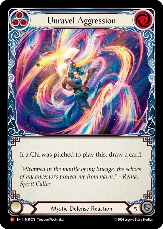 Image for Unravel Aggression (Part the Mistveil) (MST078) - Flesh and Blood TCG