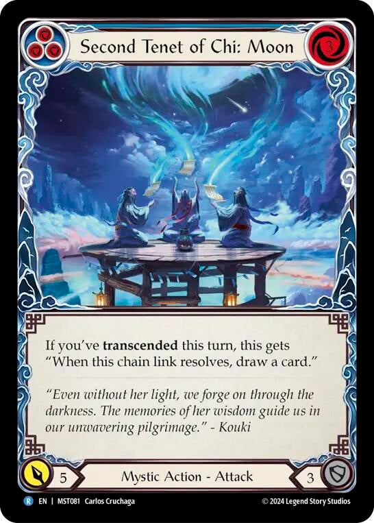 Image for Second Tenet of Chi: Moon (Part the Mistveil) (MST081) - Flesh and Blood TCG