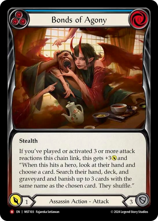 Image for Bonds of Agony (Part the Mistveil) (MST103) - Flesh and Blood TCG