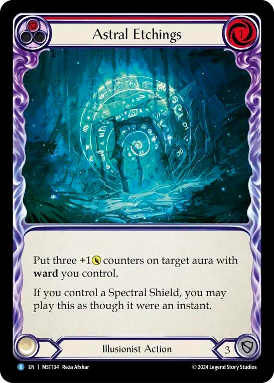 Image for Astral Etchings (Red) (Part the Mistveil) (MST134) - Flesh and Blood TCG
